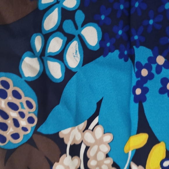 TRINA TURK blue floral halter blouse - Picture 8 of 10